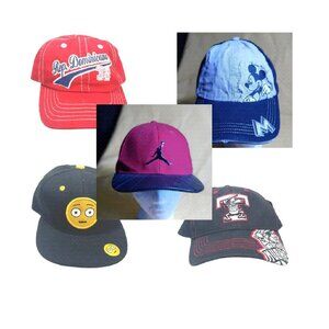Lot of 5 baseball cap hat Jordan Mickey Mouse and more